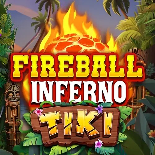 Fireball Inferno Tiki slot visual from NetEnt available on fatpirate-fi.com