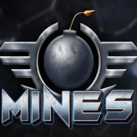 Mines slot logo by Turbo Games at Fatpirate CasinoMines