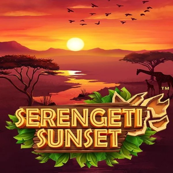 Serengeti Sunset online game logo by Skywind Group on fatpirate-fi.com