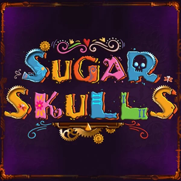 Sugar Skulls slot logo by Booming Games at Fatpirate CasinoSugar Skulls